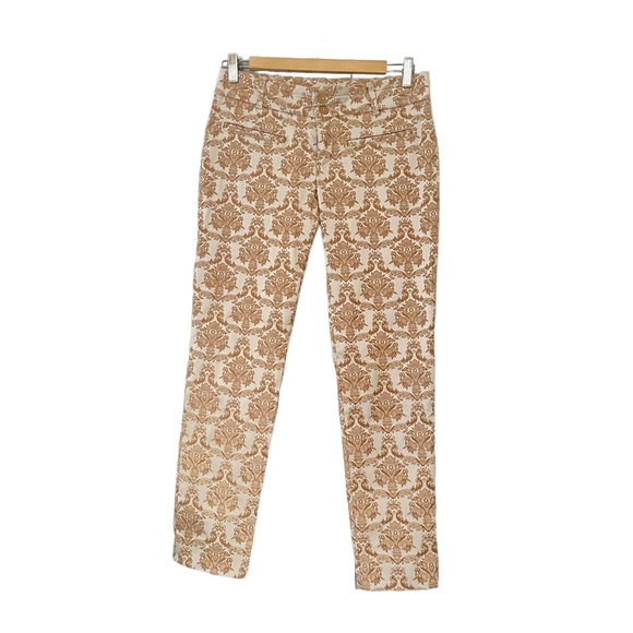 Anthropologie Cartonnier Damask Charlie Ankle Pants Sz 2 - Picture 2 of 10